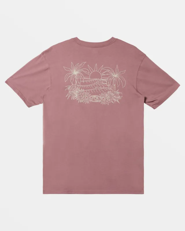 Quiksilver Right Point T-Shirt - GRAPE SHAKE sold by Sun Diego Boardshops