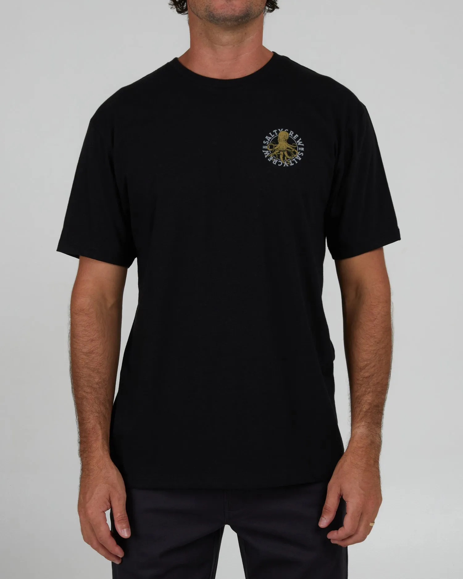 Salty Crew Tentacles Black S/S Premium Tee - BLACK sold by Sun Diego Boardshops product image thumbnail 2