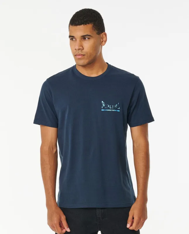 Rip Curl Rayzed And Hazed Tee - Dark Navy sold by Sun Diego Boardshops