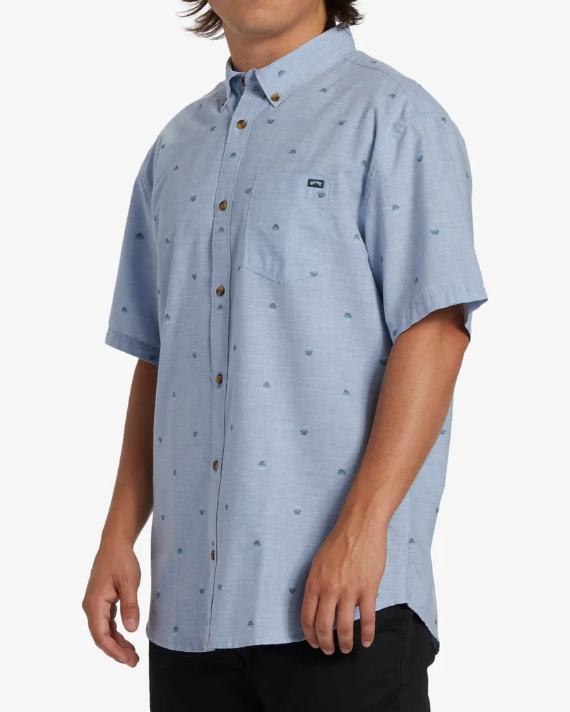Billabong All Day Jacquard Short Sleeve Woven Shirt - Washed Blue sold by Sun Diego Boardshops product image thumbnail 4