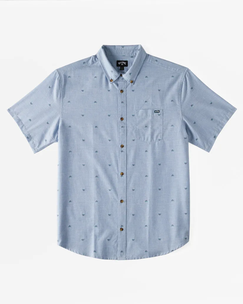 Billabong All Day Jacquard Short Sleeve Woven Shirt - Washed Blue sold by Sun Diego Boardshops