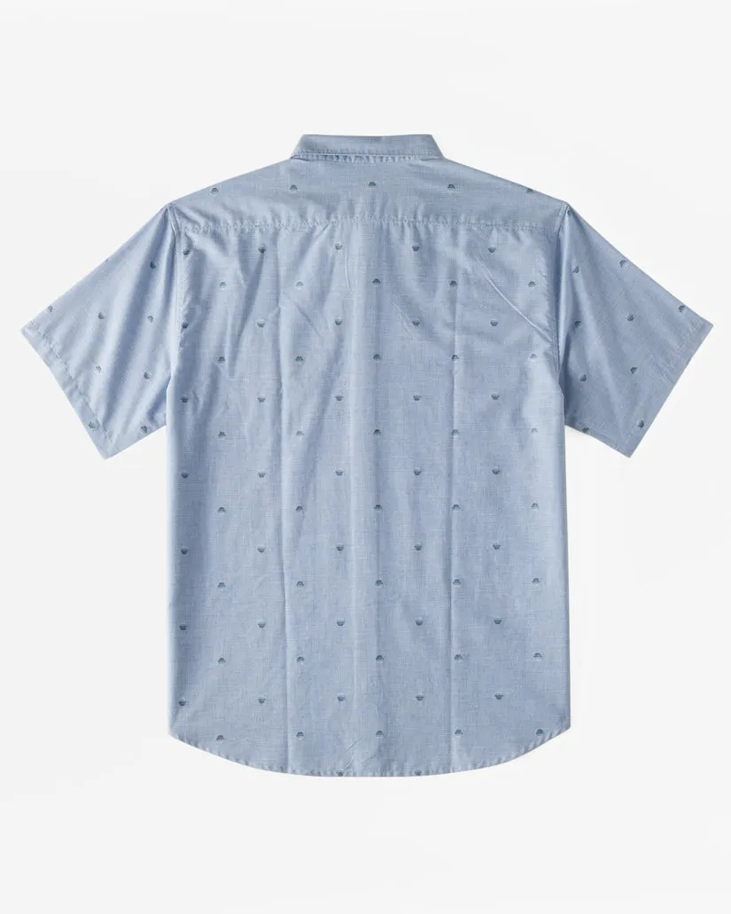 Billabong All Day Jacquard Short Sleeve Woven Shirt - Washed Blue sold by Sun Diego Boardshops product image thumbnail 2