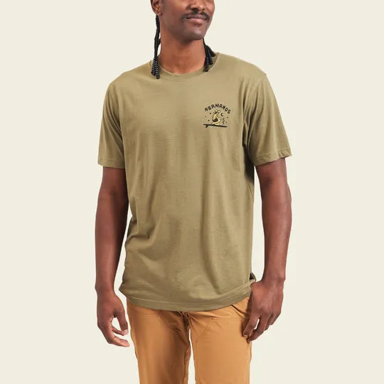 HOWLER BROS Ocean Offerings T-Shirt -OLIVE sold by Sun Diego Boardshops product image thumbnail 3
