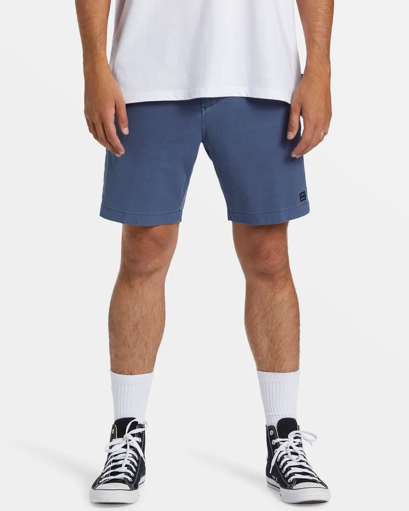 Billabong Crossfire Wave Washed 18" Hybrid Submersible Shorts - SLATE BLUE sold by Sun Diego Boardshops