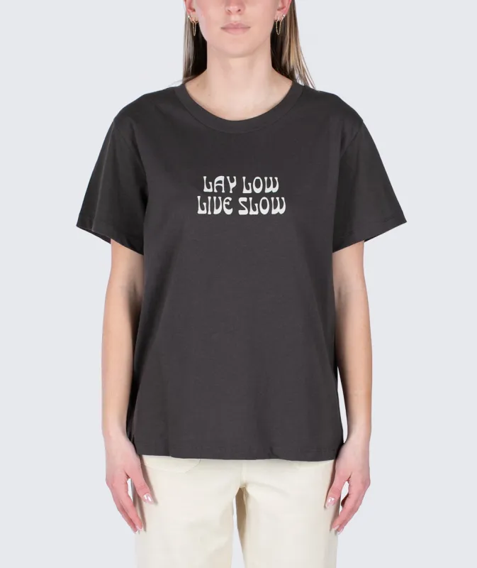 Live Slow SS Tee - Black sold by Sun Diego Boardshops