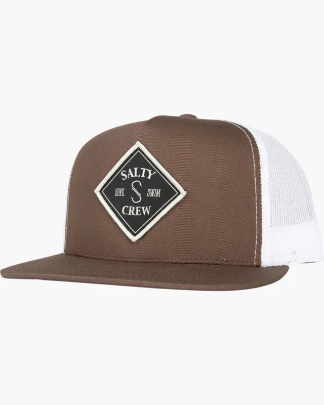 Salty Crew Tippet Trucker Hat - BROWN/WHITE sold by Sun Diego Boardshops