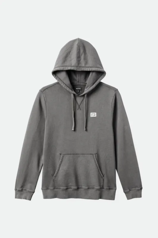 Vintage Reserve Cross Loop French Terry Hood - Charcoal Sol Wash sold by Sun Diego Boardshops