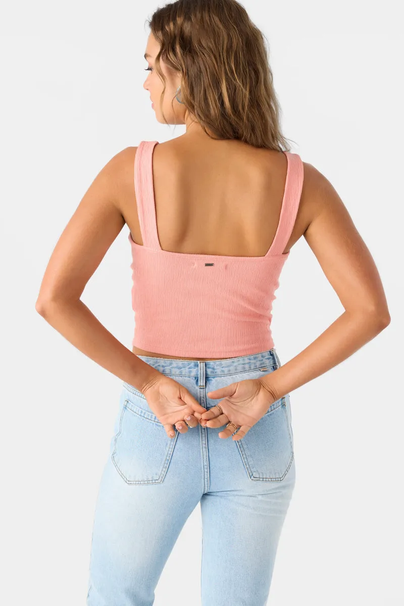 O`Neill JAYDE TWIST KNIT TANK TOP - BURNT CORAL sold by Sun Diego Boardshops product image thumbnail 2