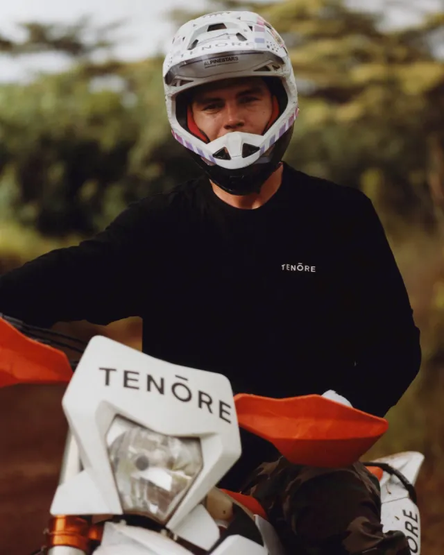 Tenore Left Chest Long Sleeve Tee - BLACK sold by Sun Diego Boardshops