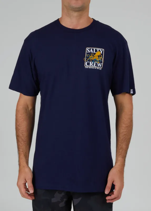 Salty Crew Ink Slinger Black S/S Standard Tee - Navy sold by Sun Diego Boardshops product image thumbnail 2