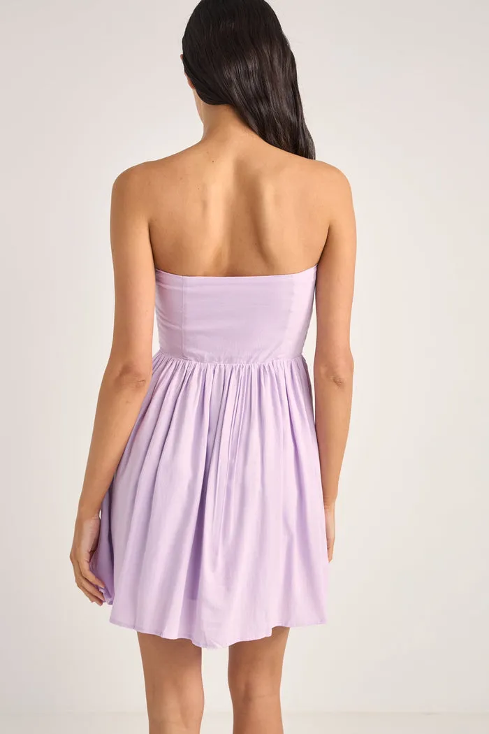 Rhythm Haven Halter Mini Dress - Lilac sold by Sun Diego Boardshops product image thumbnail 2