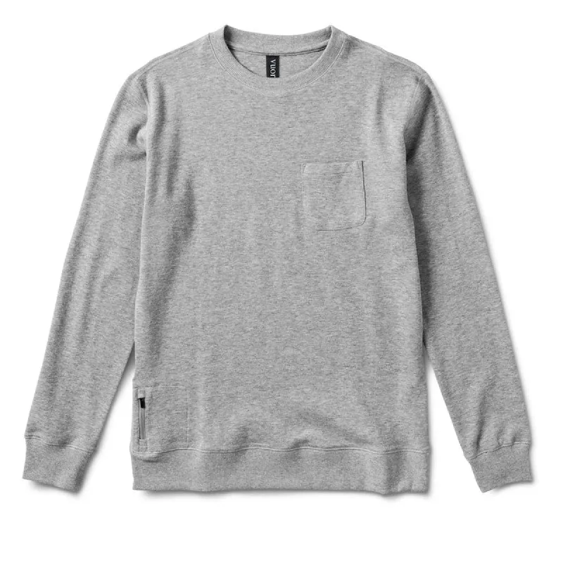 Vuori Jeffreys Pullover - Heather Grey sold by Sun Diego Boardshops