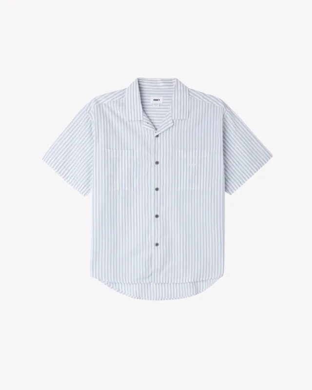 Obey BIGWIG STRIPE SHIRT - Good Grey Multi sold by Sun Diego Boardshops