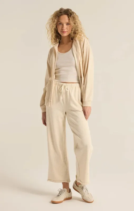 Z-Supply Huntington French Terry Pant - OATMEAL HEATHER sold by Sun Diego Boardshops