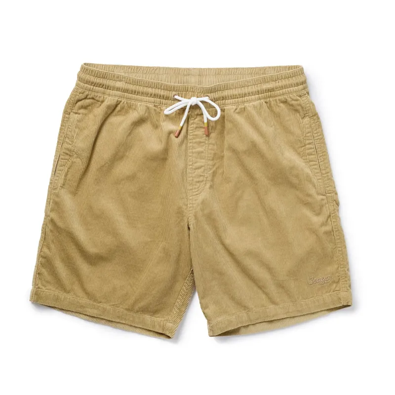 SEAGER YUMA CORDUROY SHORTS - SAND sold by Sun Diego Boardshops