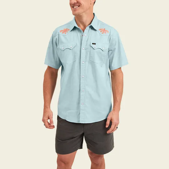 HOWLER BROS Crosscut Deluxe Shortsleeve Shirt - NILE BLUE sold by Sun Diego Boardshops product image thumbnail 3