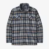 Patagonia Men's Long-Sleeved Organic Cotton Midweight Fjord Flannel Shirt Finn Fields - New Navy sold by Sun Diego Boardshops