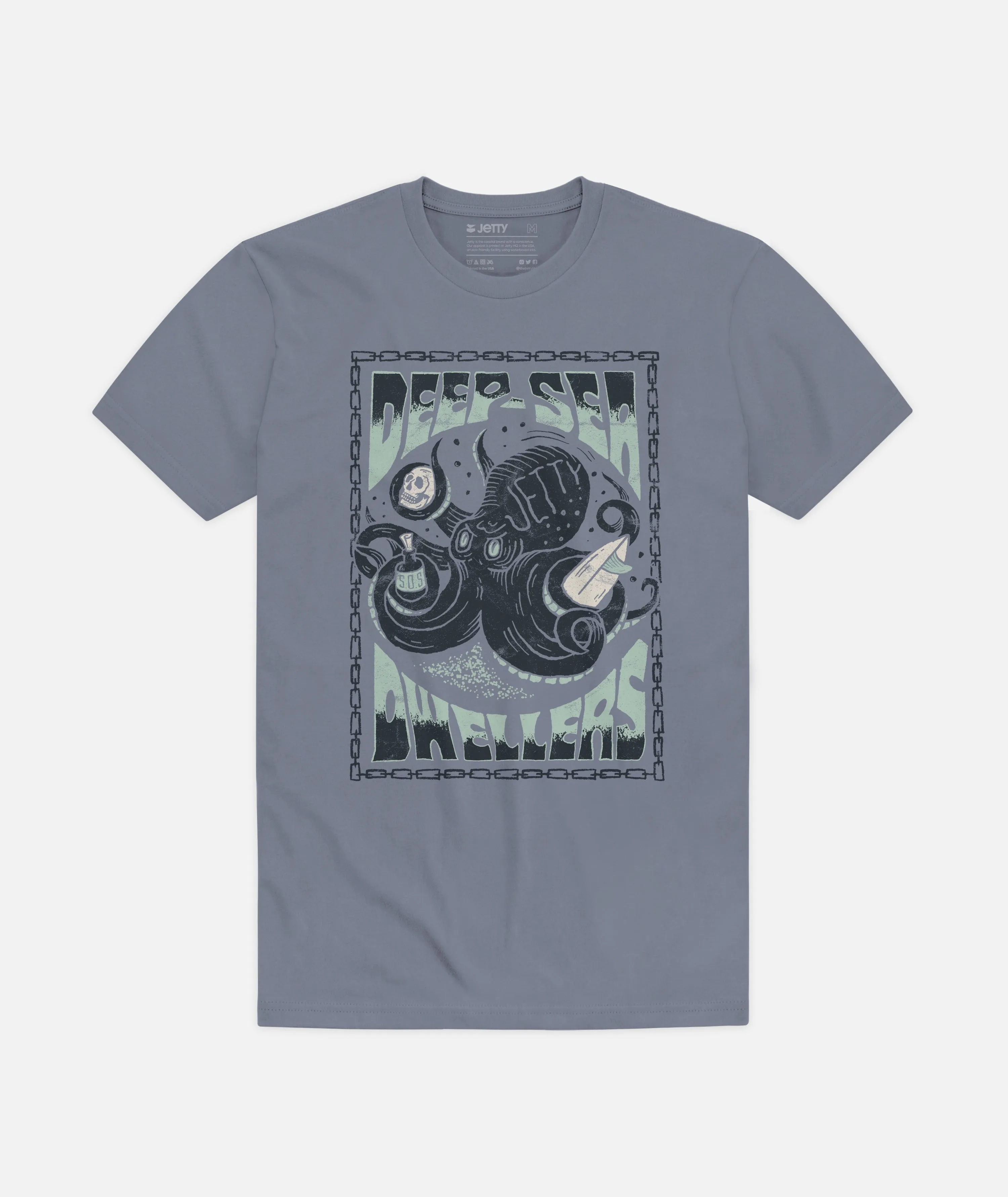 Kraken Tee - Fog sold by Sun Diego Boardshops product image thumbnail 2