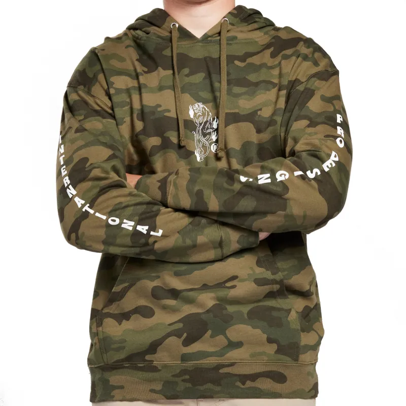 ROSE PANTHER CAMO PULLOVER HOODIE sold by Sun Diego Boardshops