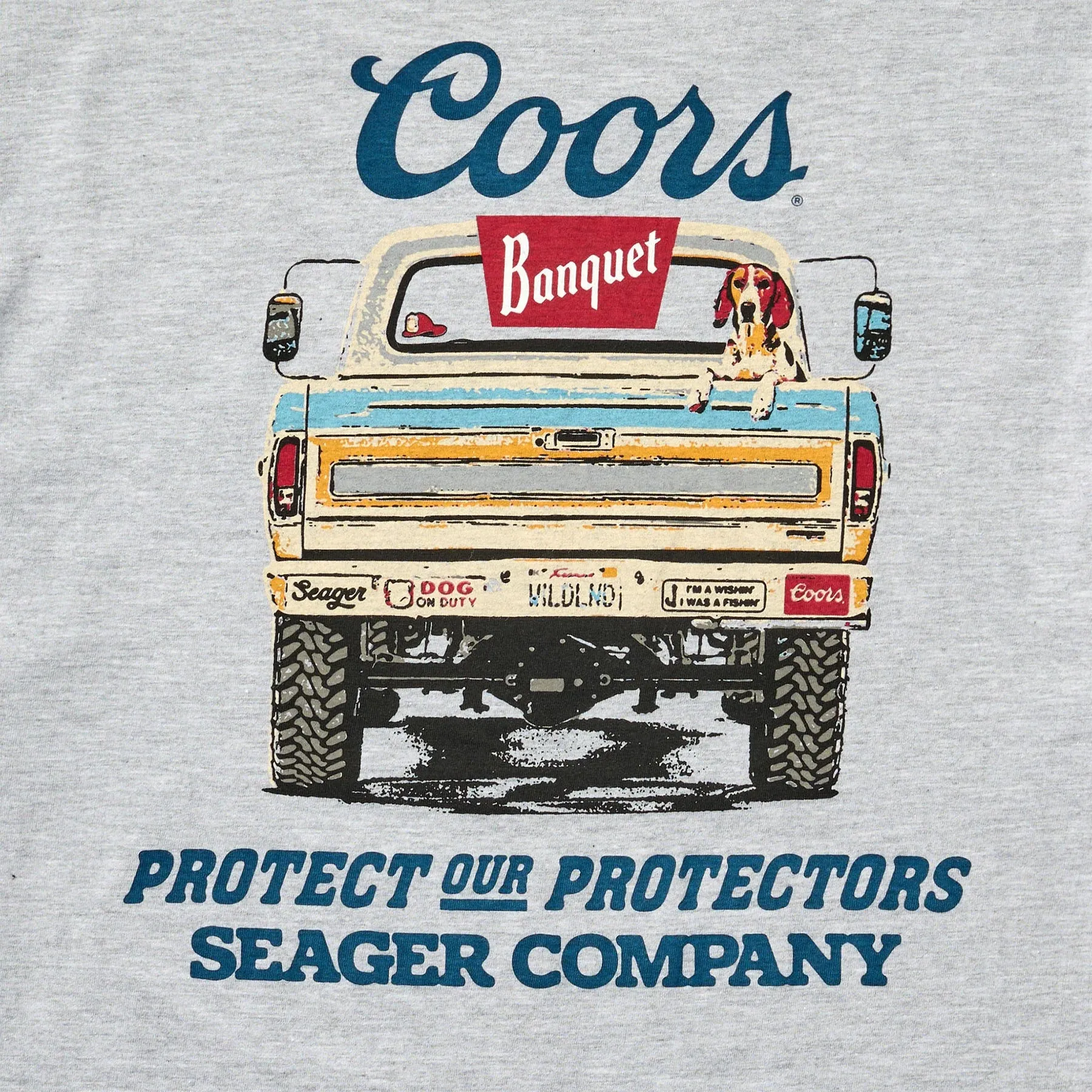 Seager x Coors Banquet Bumper Tee - Heather Grey sold by Sun Diego Boardshops product image thumbnail 3