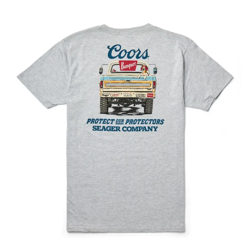 Seager x Coors Banquet Bumper Tee - Heather Grey sold by Sun Diego Boardshops