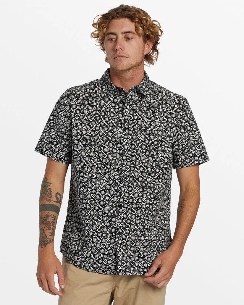 Quiksilver Apero Classic Short Sleeve Shirt - BLACK sold by Sun Diego Boardshops