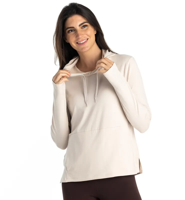 Free Fly Women's Bamboo Flex Hoodie - STONE sold by Sun Diego Boardshops