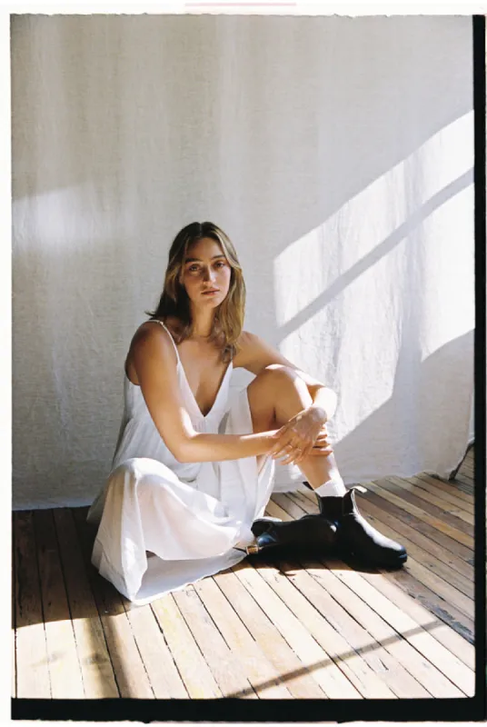 Rhythm Classic Tiered Midi Dress - WHITE sold by Sun Diego Boardshops