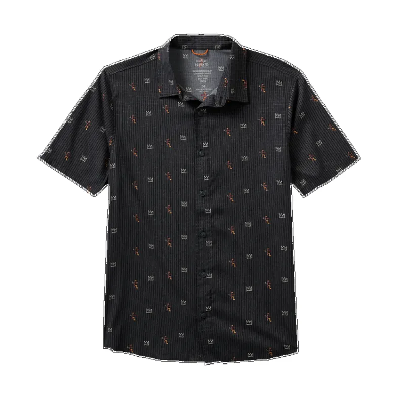 Roark Bless Up Breathable Stretch Shirt - Black made by Roark