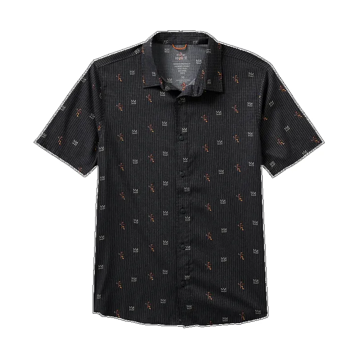 Roark Bless Up Breathable Stretch Shirt - Black sold by Sun Diego Boardshops