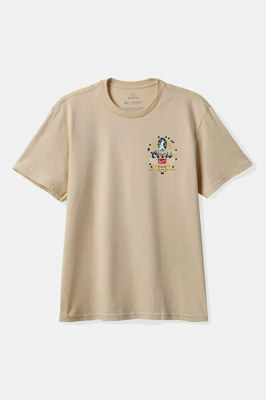 Brixton COORS START YOUR LEGACY MOUNTAIN T-SHIRT - CREAM sold by Sun Diego Boardshops product image thumbnail 2