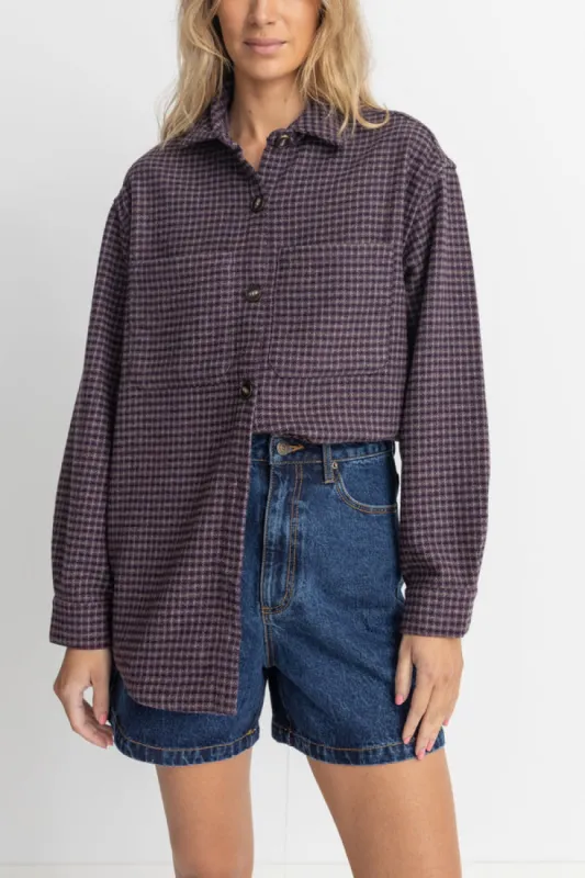 Rhythm Shorebreak Shacket - PLUM sold by Sun Diego Boardshops