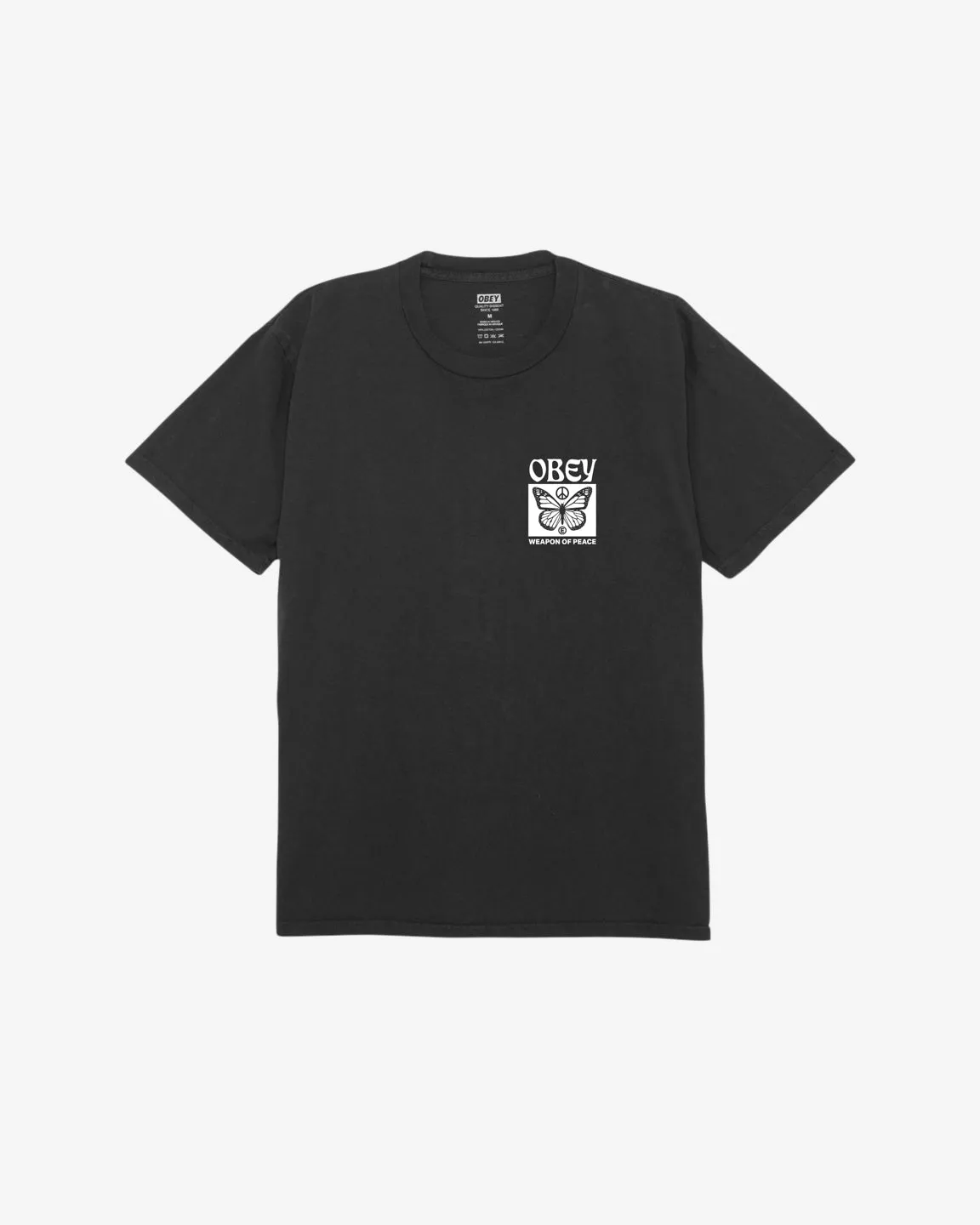 Obey WEAPON OF PEACE CLASSIC PIGMENT T-SHIRT - VINTAGE BLACK sold by Sun Diego Boardshops product image thumbnail 2
