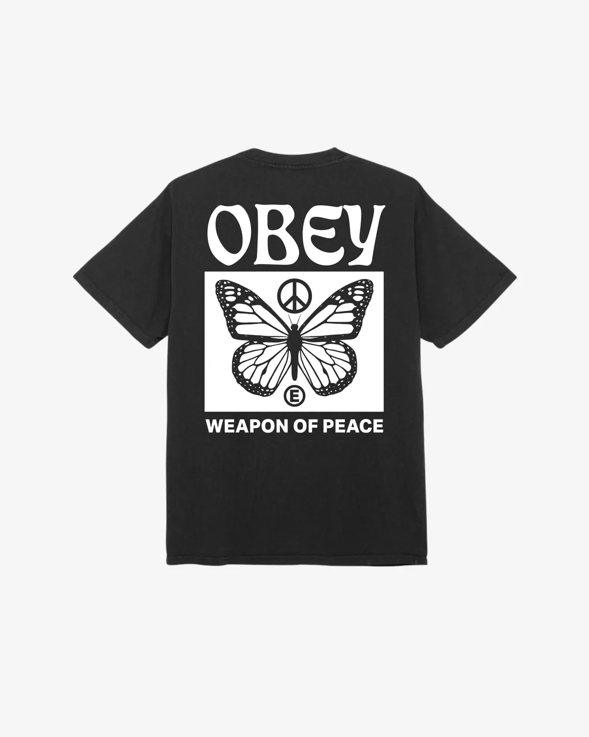 Obey WEAPON OF PEACE CLASSIC PIGMENT T-SHIRT - VINTAGE BLACK sold by Sun Diego Boardshops