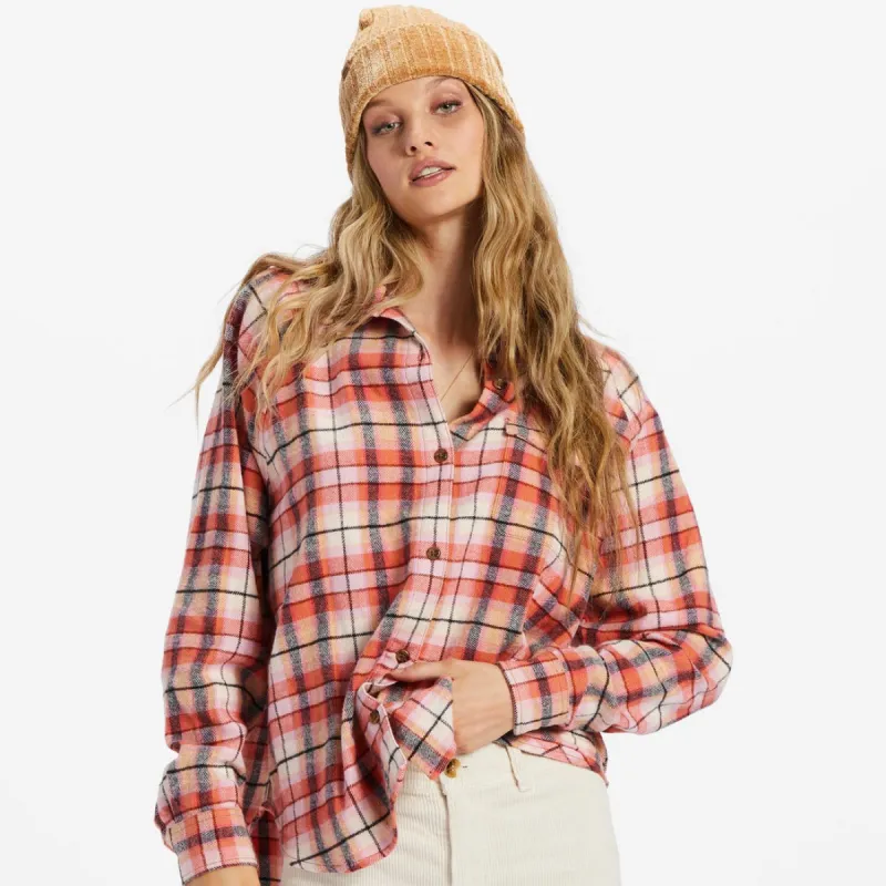 Billabong Best Time Long Sleeve Shirt - Hibiscus sold by Sun Diego Boardshops