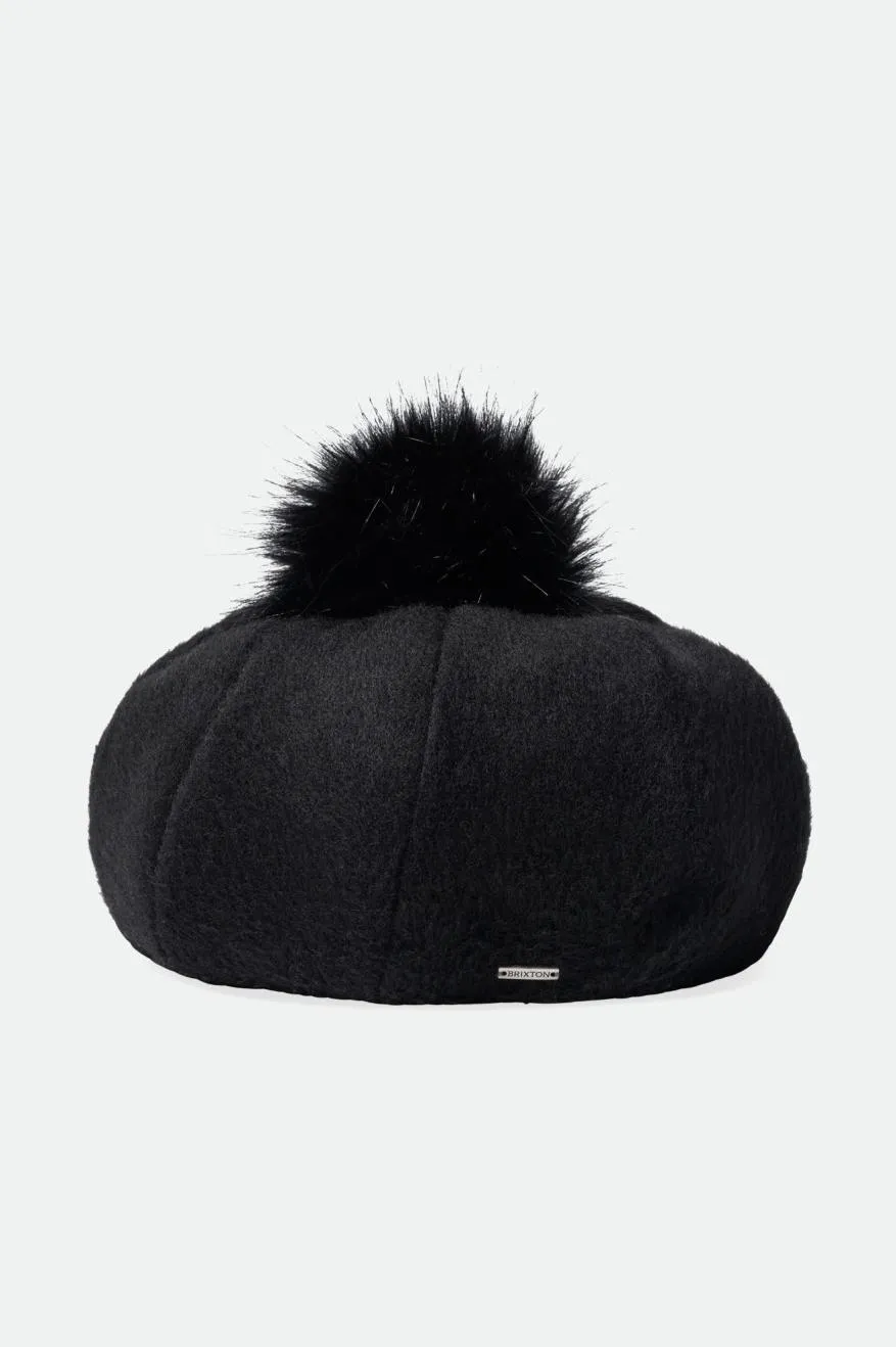 Natalie Oversized Pom Beret - Black sold by Sun Diego Boardshops product image thumbnail 4