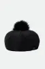 Natalie Oversized Pom Beret - Black sold by Sun Diego Boardshops