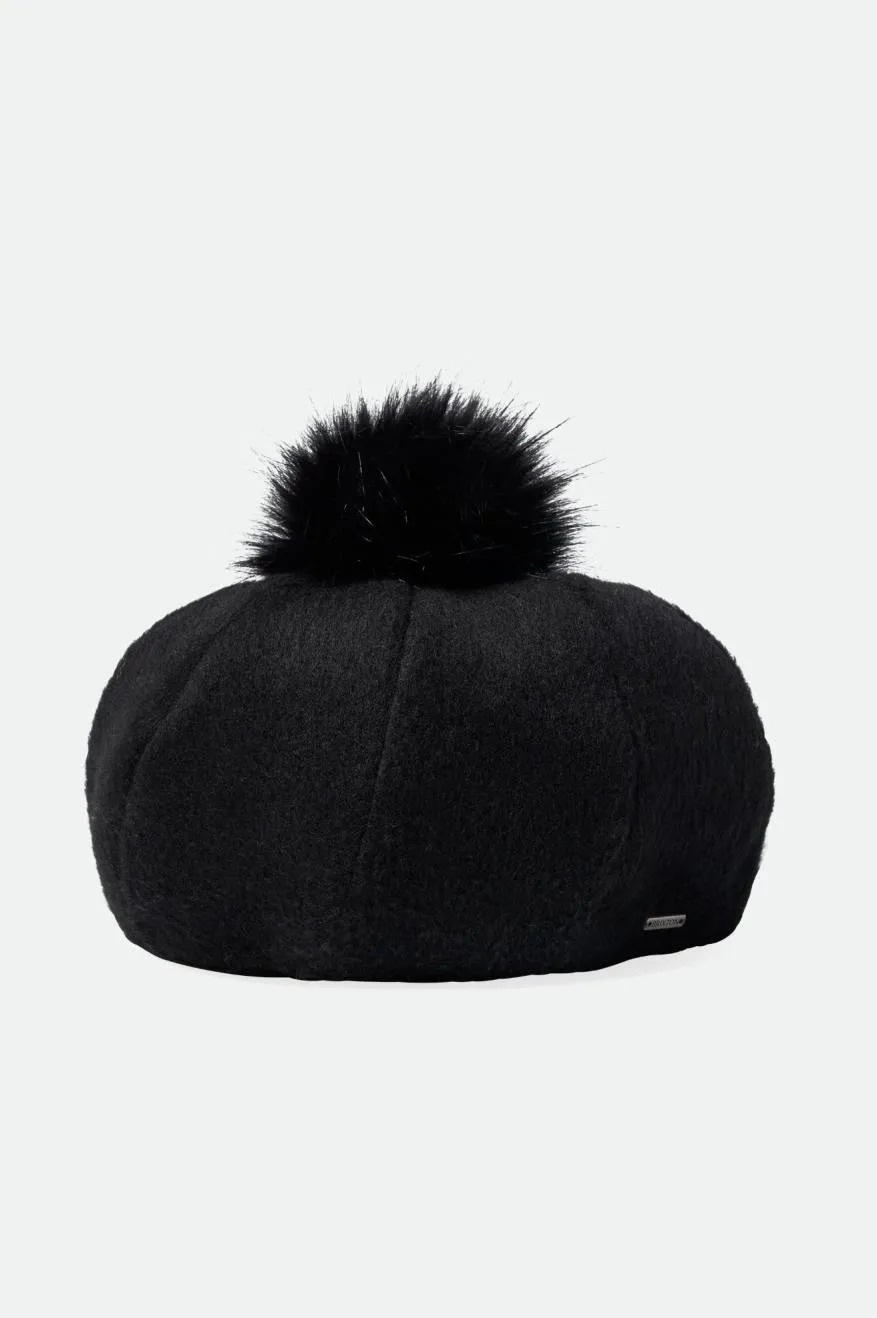 Natalie Oversized Pom Beret - Black sold by Sun Diego Boardshops product image thumbnail 3