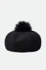 Natalie Oversized Pom Beret - Black sold by Sun Diego Boardshops