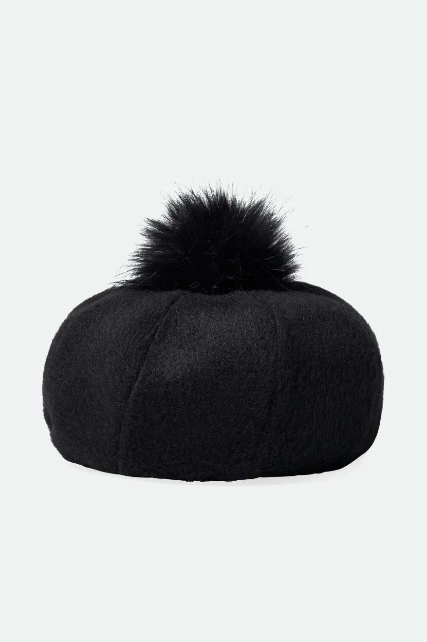 Natalie Oversized Pom Beret - Black sold by Sun Diego Boardshops product image thumbnail 2