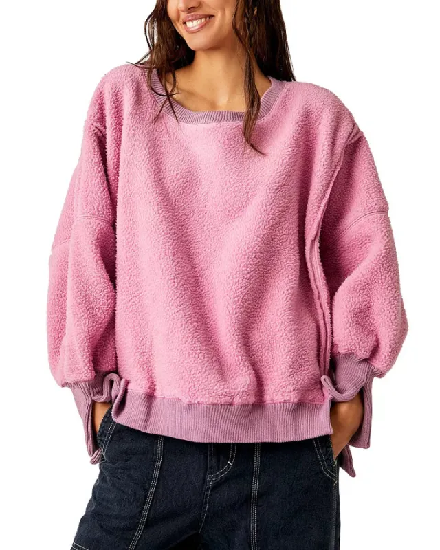 Free People Cozy Camden Fleece - Moonlit Mauve sold by Sun Diego Boardshops
