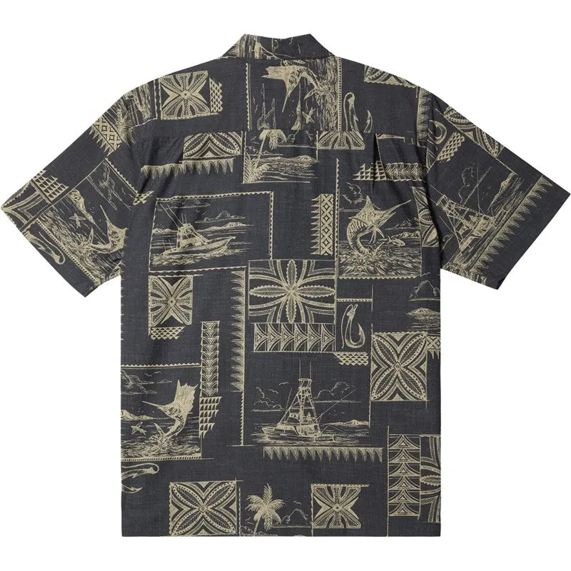 Quiksilver Mens Bill Fish Shirt - MERCURY SHERPA-BLACK sold by Sun Diego Boardshops product image thumbnail 2