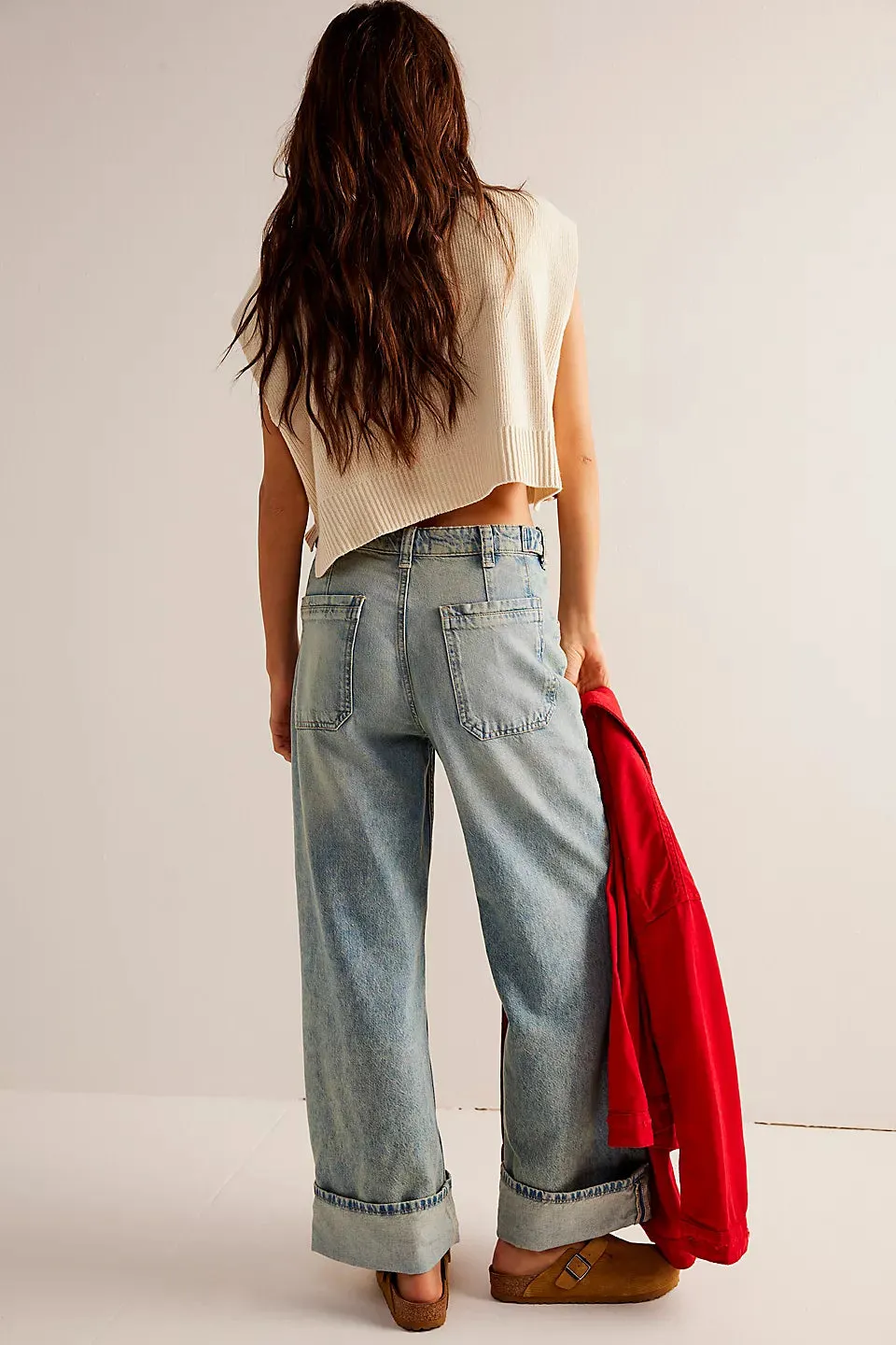 Free People We The Free Palmer Cuffed Jeans - La La Land sold by Sun Diego Boardshops product image thumbnail 2