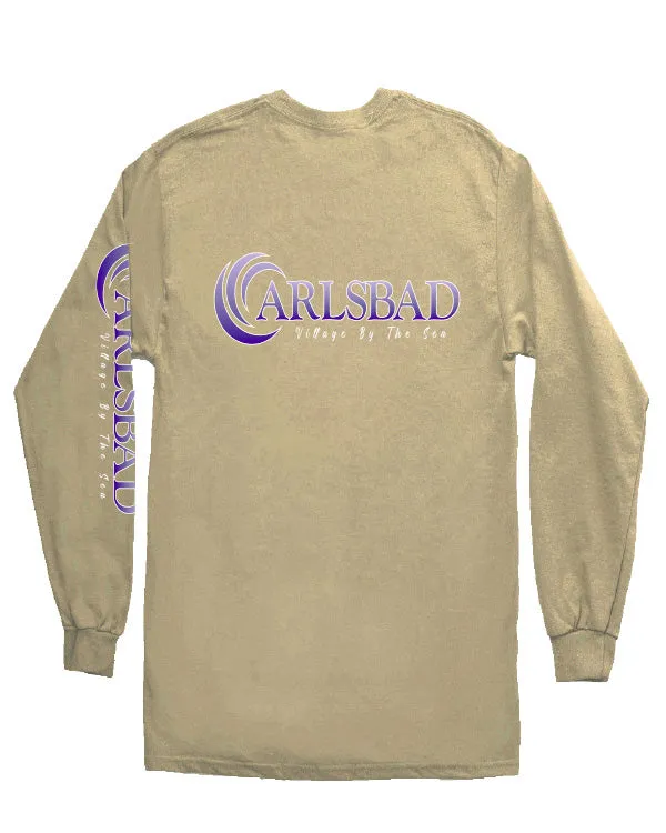 SunDiego Carlsbad Village Long Sleeve Tee - Vintage Gold sold by Sun Diego Boardshops