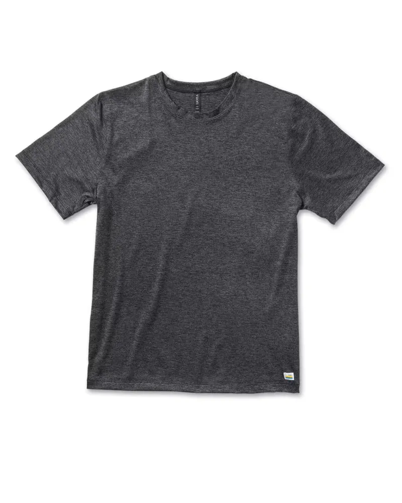 Vuori Strato Tech Tee - Charcoal Heather sold by Sun Diego Boardshops