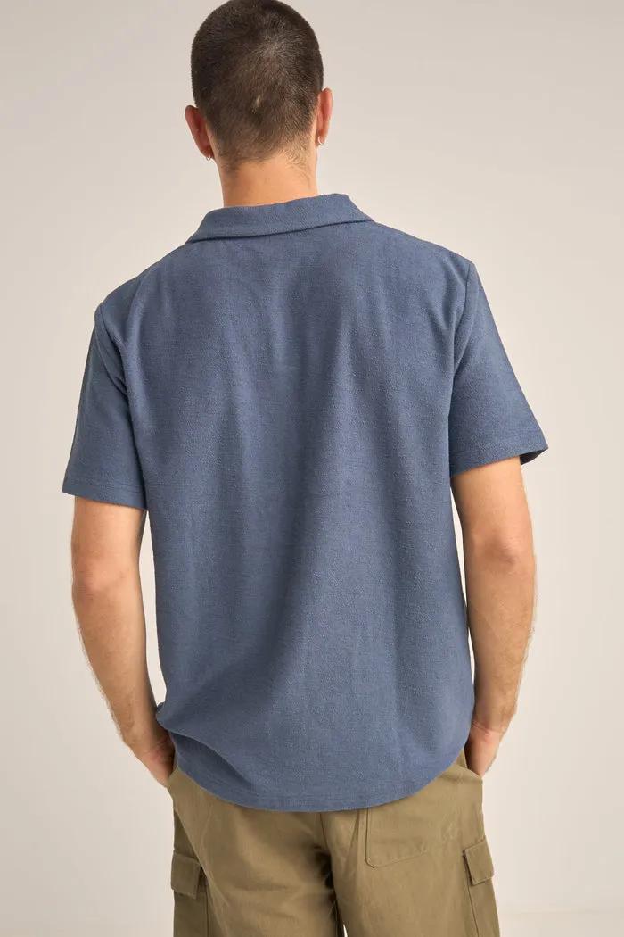 Rhythm Vintage Terry Polo - SLATE sold by Sun Diego Boardshops product image thumbnail 3