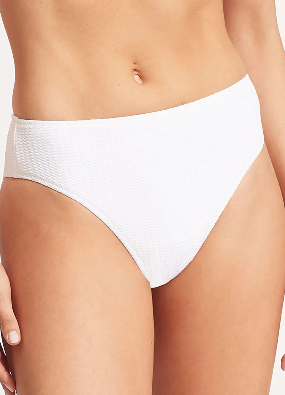 Seafolly Sea Dive High Rise Pant - White sold by Sun Diego Boardshops product image thumbnail 2