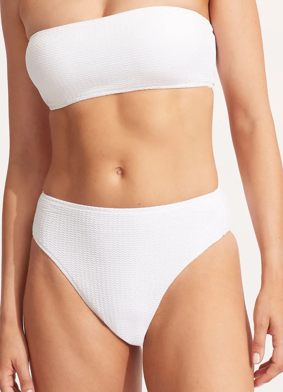Seafolly Sea Dive High Rise Pant - White sold by Sun Diego Boardshops product image thumbnail 3