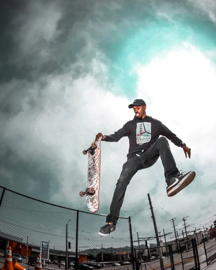 Braille Skateboarding Golden Gate Tee Shirt Hoodie sold by Sun Diego Boardshops product image thumbnail 3