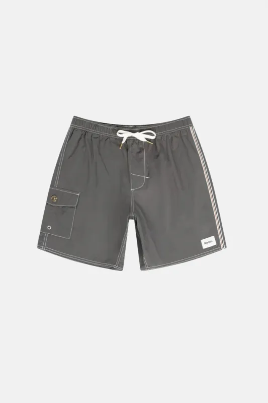 Rhythm Patch Beach Short - Black made by Rhythm.